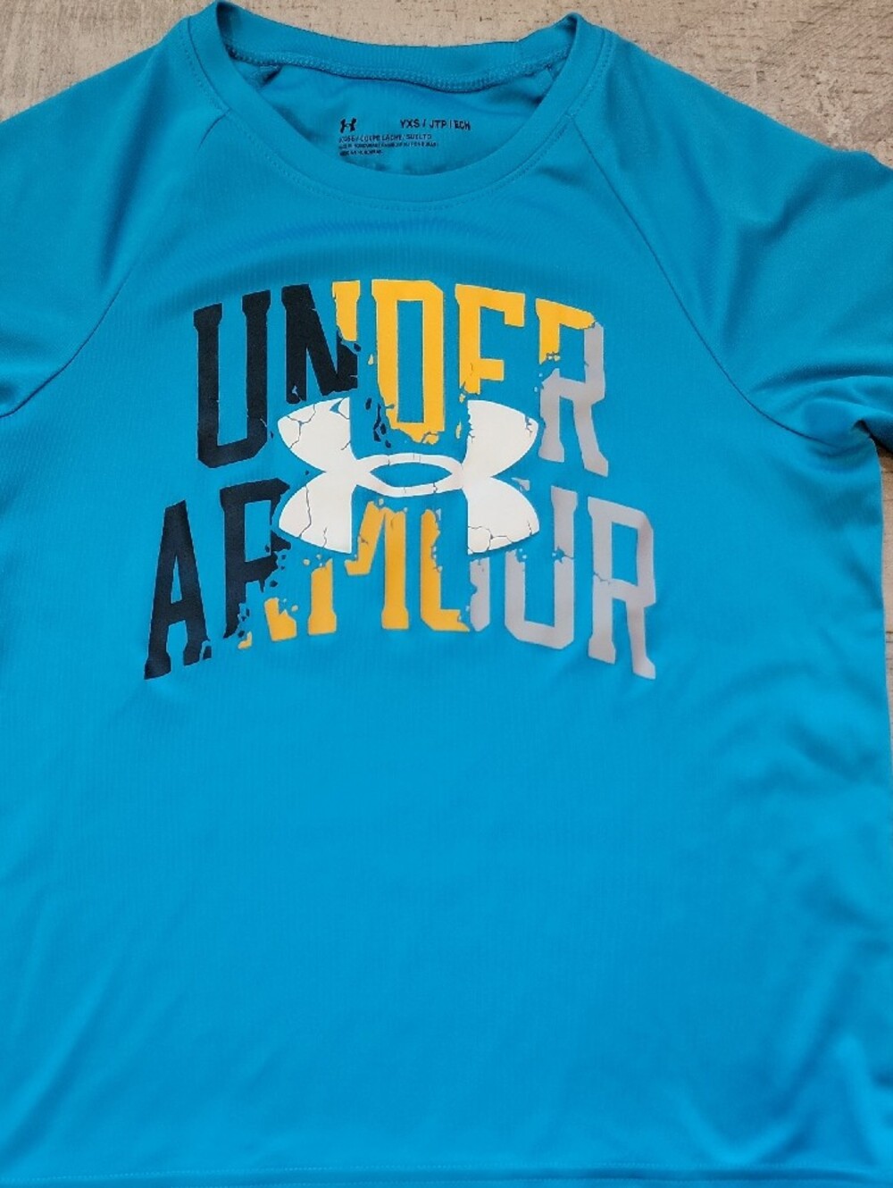 Under Armour Boys' Short Sleeve Tees - Light Blue, Teal & Navy - Picture 11 of 14